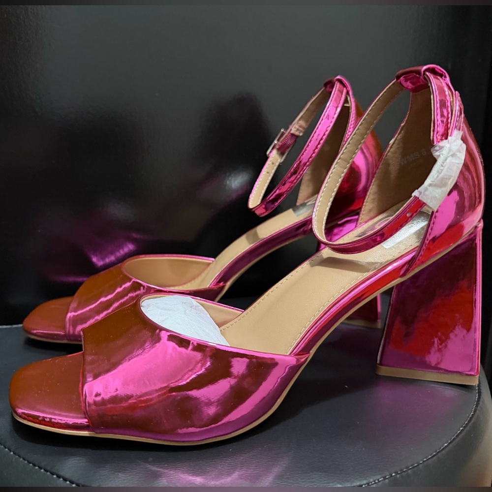 Dolce Vita Emelia Metallic Pink Heels